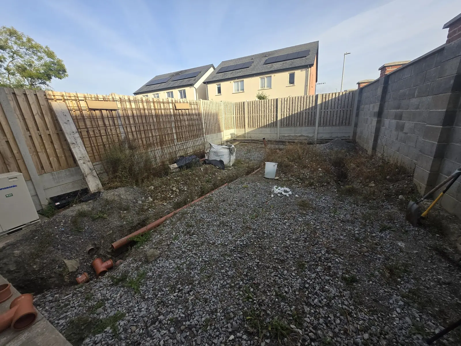 Porcelain Patio Groundwork project by Allsurface Groundworks in County Dublin