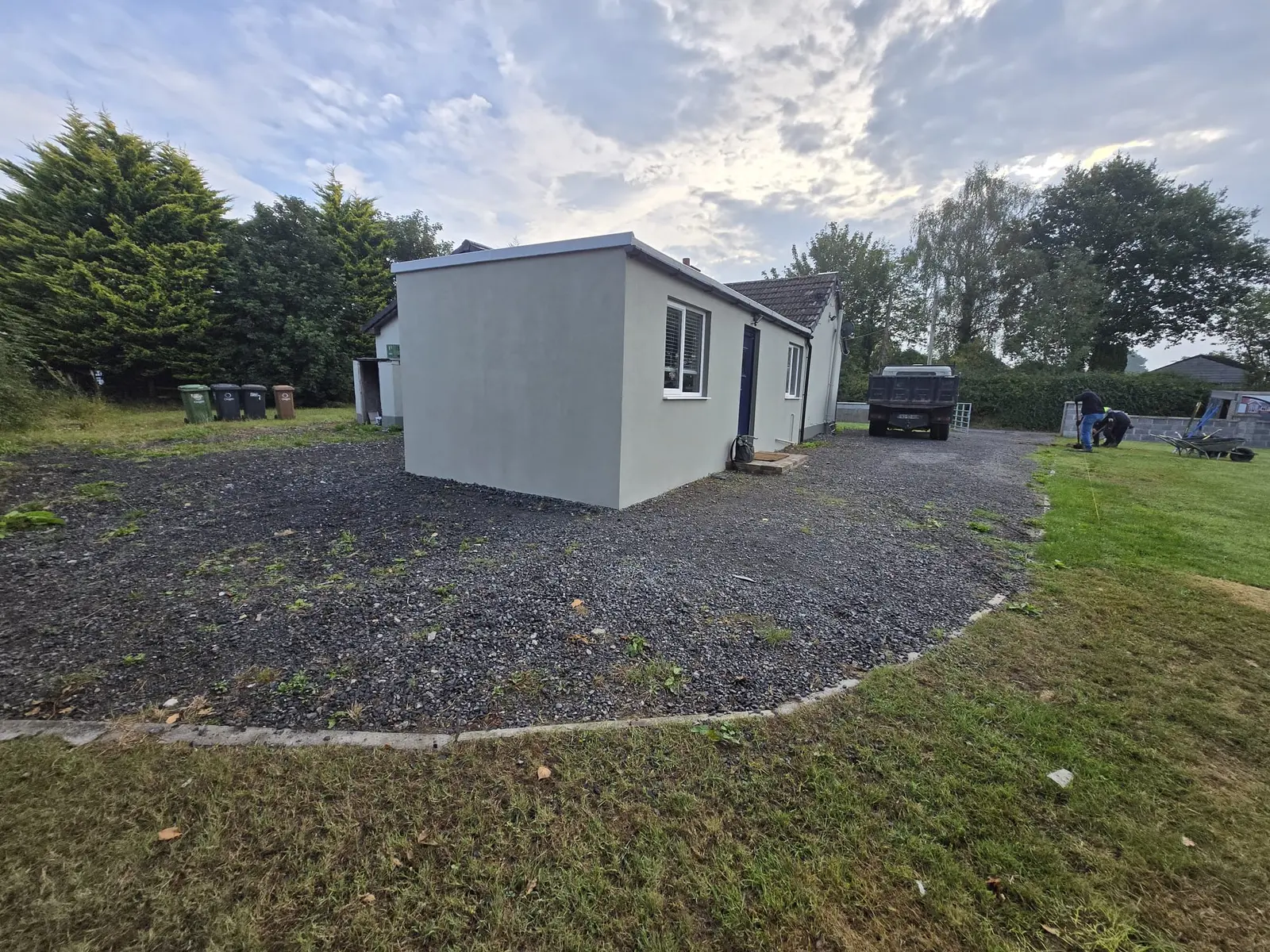 Curved Tar & Chip Area project by Allsurface Groundworks in County Dublin